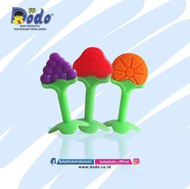 Dodo Silicone Teether Fruit / Mainan Bayi Orange