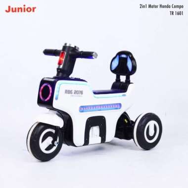 Junior Mainan Anak 2in1 Motor Honda Compo TR 1601 Putih