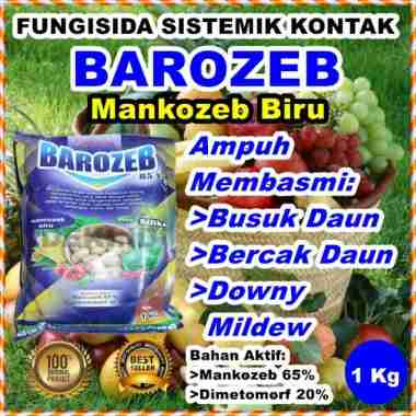 barozeb 1 kg fungisida kontak sistemik mankozeb biru plus silika Multicolor