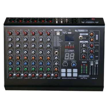Recording Tech PRO-RTX8 - Podcasting Mixer with Bluetooth and DSP Fx