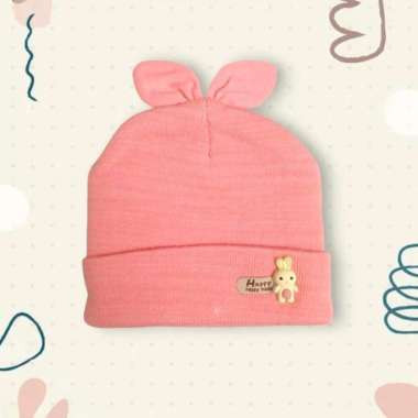 Nikky's Lie Topi Bayi Rajut Lucu / Topi Bayi Merah Muda