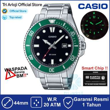 Casio MDV-107D-3AVDF Marlin Duro Diver 200m MDV-107D-3A MDV107 Jam Tangan Pria Analog