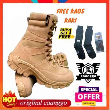 BOSSINDO SEPATU PDL POL PP Lapangan sapety bots tactical cream gurun 8inc 41 cream