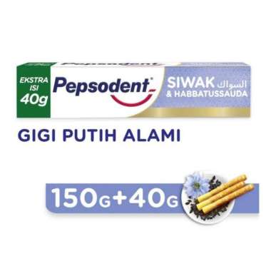 Promo Harga Pepsodent Pasta Gigi Complete 8 Actions Siwak & Habbatussauda 190 gr - Blibli