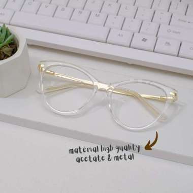 Frame Kacamata - Pria/Wanita - Minus - Oldies AVA LS1014 Clear