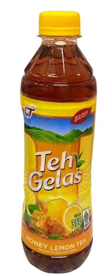MINUMAN TEH TEH GELAS HONEY LEMON 350ML BOTOL