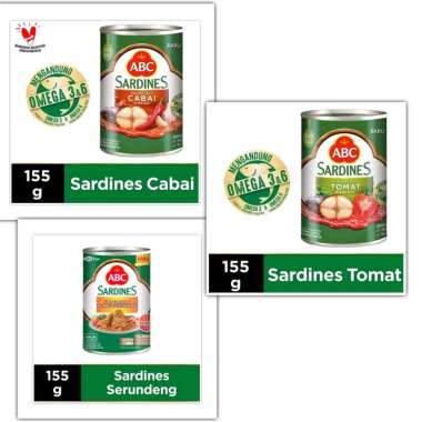 ABC Sardines 155 gr Ikan Sarden Kaleng tomat