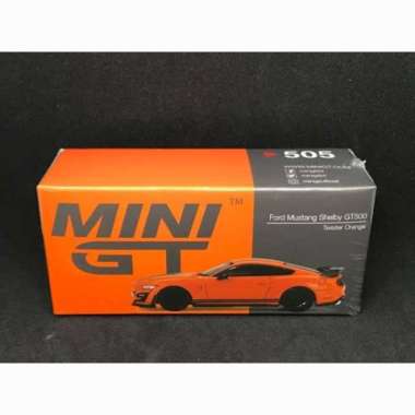 Mini Gt 505 - Ford Mustang Shelby Gt500 Twister Orange Multicolor