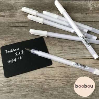 Pulpen Tinta Putih Highlight Liner White Gel Pen