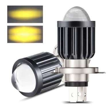 LAMPU LED UTAMA MOTOR MOBIL H4 LASER D2 18W PUTIH KUNING AC DC MOTOR GEDE VIXION R15 CBR CB150R CB 1