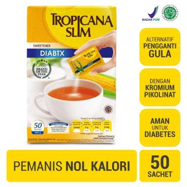 Promo Harga Tropicana Slim Sweetener Diabtx 50 pcs - Blibli