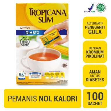 Promo Harga Tropicana Slim Sweetener Diabtx 100 pcs - Blibli