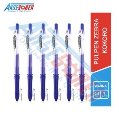 Aksesoren Pulpen Gel Kokoro Zebra [1 Pcs] / Color Gel Pen Ballpoint Pena Ball Bolpen Polpen Bulpen T
