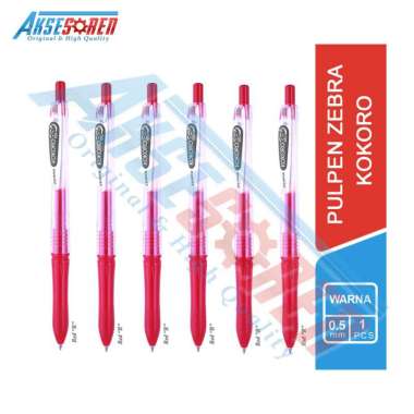 Aksesoren Pulpen Gel Kokoro Zebra [1 Pcs] / Color Gel Pen Ballpoint Pena Ball Bolpen Polpen Bulpen T