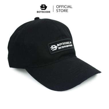 BOYSCODE Topi Baseball Polo Cap Basic Distro Pria Wanita TTS Hitam / Topi Baseball Golf Black
