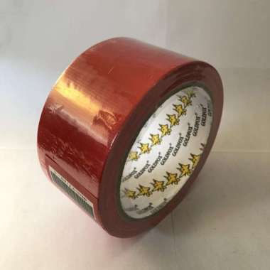 cloth tape lakban linen MERAH 48mm x 11m GoldFox dekor wedding pameran