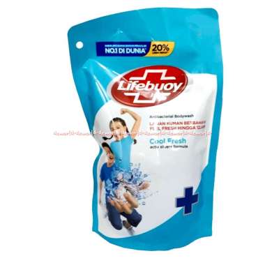 Lifebouy Cool Fresh 400ml Sabun Mandi cair Dengan Mentol Organik Kemasan Refill 400 mili Lifeboy"