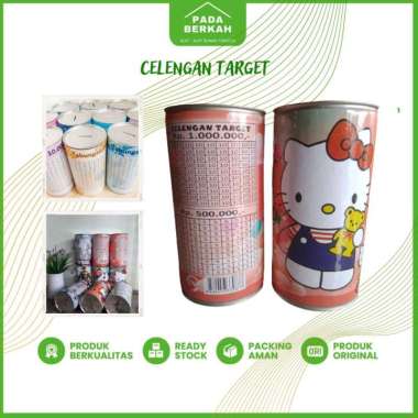 Celengan Target 500 ribu dan 1 juta Celengan Target Tabung