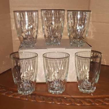 Gelas Blimbing Gelas Minum Kaca Arisan Blimbing Bilmbingan Jadul 250ml