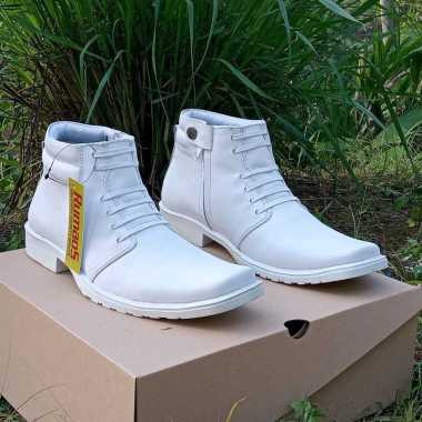sepatu PDH PDU FULL kulit putih 40 putih