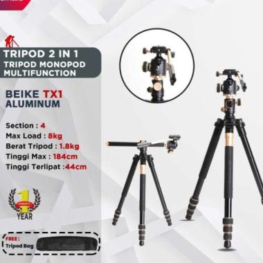Tripod Beike TX1 Multifungsi Tripod Monopod 2 in 1