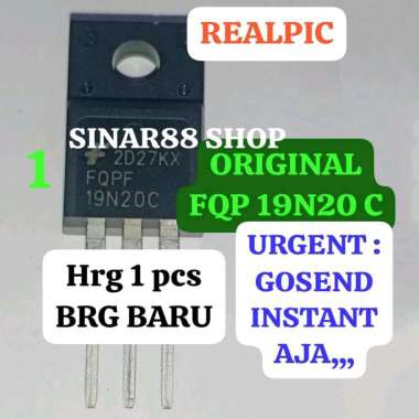 FQPF19N20C 19N20C 19N20 C ORIGINAL ASLI TRANSISTOR TR FINAL MOSFET FET