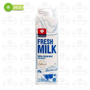 Promo Harga Diamond Fresh Milk Plain 946 ml - Blibli