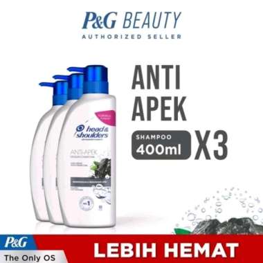 Promo Harga Head & Shoulders Shampoo Anti-Apek Dengan Charcoal 400 ml - Blibli