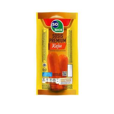 Promo Harga So Nice Sosis Siap Makan Premium Keju 60 gr - Blibli