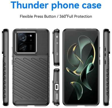 CASING XIAOMI 13T CASE XIAOMI 13T SILICONE ARMOR THUNDER XIAOMI 13T HITAM