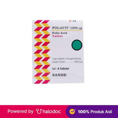 Folavit 1000 mcg 4 Tablet