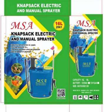 POMPA SPRAYER MSA-16L GARANSI(MANUAL)(ELEKTRIK)(MANUAL+ELKTRIK)VARIASI ELEKTRIK