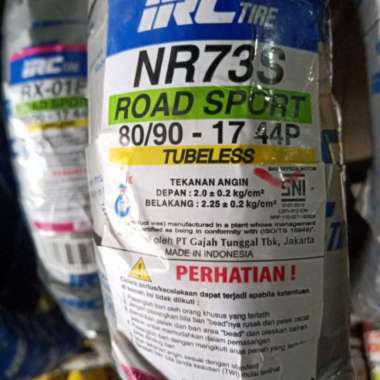 Ban Tubeless IRC 80 90 17 NR 73 S Ban motor Bebek ring 17