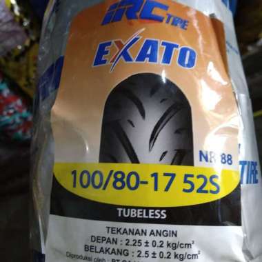 100/80-17 Exato Tubeless, Ban motor Merk IRC