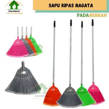 Sapu Lantai Sapu Kipas Nagata 314 Sapu Plastik Sapu Rumah Sapu Lantai Abu-abu