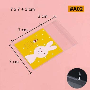 aiGooTan - (ISI 10) PLASTIK COOKIES 7x7 CM - Plastic Motif 7 x 7 Packing Lucu Cookie Roti Snack Cand