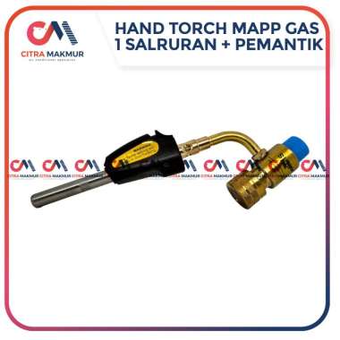 Hand Torch Mapp Gas Tembaga 1 Api Alat Las Pipa AC Portable Kuningan Tangan Map Tebal