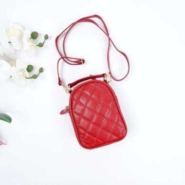 MIVASO Slingbag Kulit Sapi DUMA Series Maroon