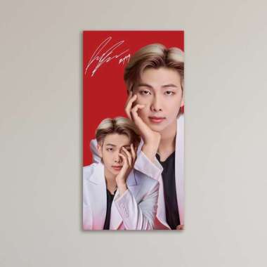 HIASAN DINDING BTS RED SIGN 10x20CM WALL DECOR PAJANGAN POSTER DEKORASI DINDING KAMAR TIDUR RUMAH X6