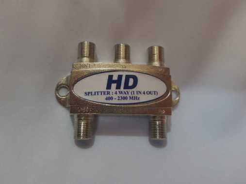SPLITER HD UHF SPLITER PARALEL STB UNTUK PEMBAGI SINYAL ANTENA DARI 1 ANTENA KE 4 TV spliter saja