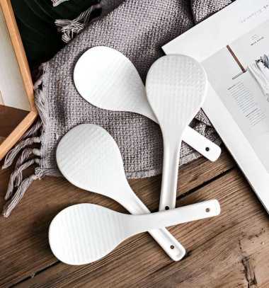 Centong Nasi Mini Anti Lengket / Centong-Sendok Nasi Tebal & Anti Lengket Berbahan Plastik / Sendok