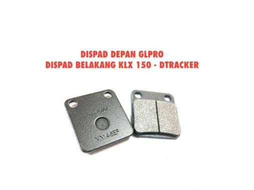 KAMPAS REM CAKRAM DISPAD GLPRO DEPAN KLX DTRACKER BELAKANG GRADE SUPER