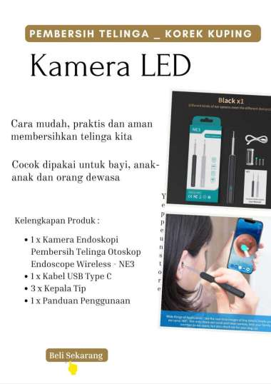 Korek Kuping Kamera LED Smart Pembersih Telinga