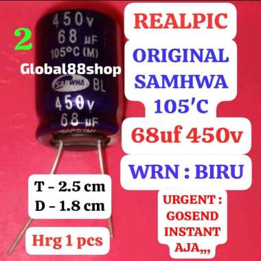 ELCO ECO EKO 68uf/450v 68uf 450v SAMHWA ORIGINAL