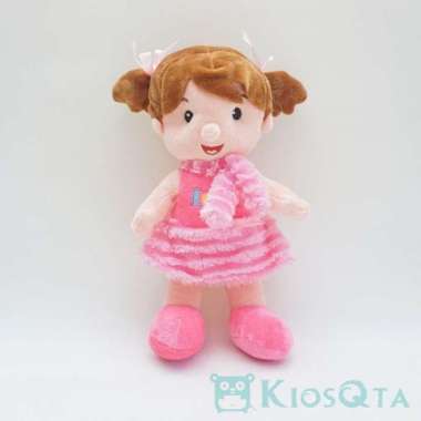 boneka gadis kecil little girl lucu gaun pink medium
