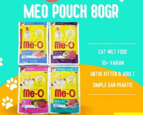 MEO POUCH 80GR SACHET SASET MAKANAN KUCING BASAH ME O MEO OCEAN FISH