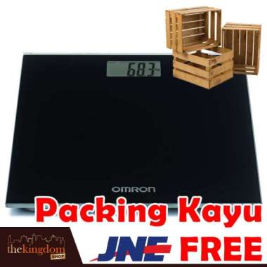 Omron HN-289 Weight Scale Black Timbangan Berat Badan Digital Hitam Packing Plastik