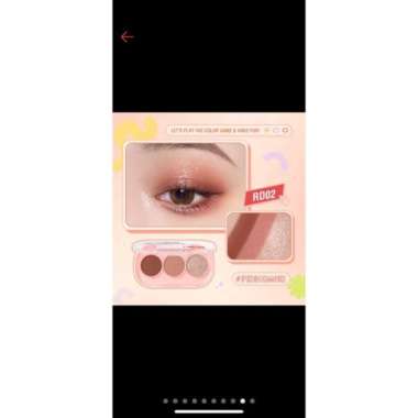 PINKFLASH Fully Pigmented 3 Pan Eyeshadow Rd02