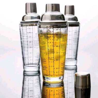 Shaker gelas tebal 400ml dengan resep minuman