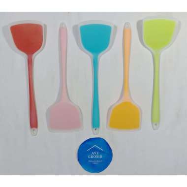 sutil teflon silicon plastik buat menumis sotil sotel sodet codet spatula SUTIL SILICON